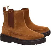HEY DUDE HEYDUDE Sienna Leren Dames Cognac Platte Chelsea Boots