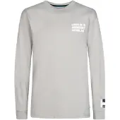 Petrol Industries Shirt grijs / wit