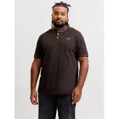 Jack&Jones PLUS Regular Fit poloshirt bruin