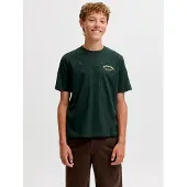 Jack & Jones Junior Shirt 'JJEBrandes' lichtgeel / donkergroen