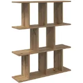 vidaXL Wandplank Artisanaal eiken 80 x 20 x 96 cm Bewerkt hout