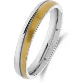 Lucardi Ring goud / zilver