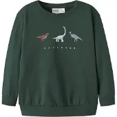 Name it Sweatshirt 'NMMNilius' lichtblauw / chocoladebruin / pastelgroen / donkergroen