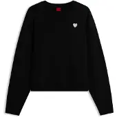 HUGO Sweatshirt 'Deroxina_10' zwart