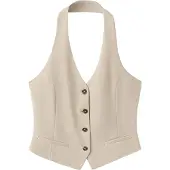 Mango Gilet 'EVANS' beige
