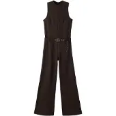 Mango Jumpsuit 'BELTO' donkerbruin