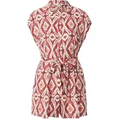 ONLY Jumpsuit 'ONLSUI MIKASI' donkeroranje / rood / merlot / wit