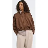 ONLY Onlmoon-stina faux suede bomber pnt noos soft silt