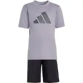 Adidas Trainingspak 'Seasonals' grijs / lavendel / zwart