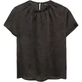 s.Oliver Regular fit blouse met korte mouwen met plooidetail