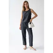 MixRay Mouwloze Crepe Jumpsuit