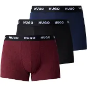 HUGO Boxershorts navy / bordeaux / zwart / wit