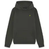 Lyle & Scott hoodie - antraciet Sweater Grijs Effen - maat 140