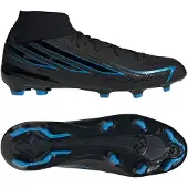 Adidas F50 Hyperfast League Mid Gras Voetbalschoenen (FG) Zwart Zwart Blauw