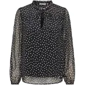 ONLY Blouse 'ONLDITSY' chamois / zwart