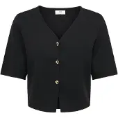 ONLY Gebreid vest 'JDYAstra' goud / zwart