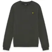 Lyle & Scott sweater - antraciet Grijs Jongens Stretchkatoen Klassieke kraag - maat 164