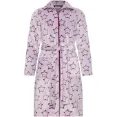 Rebelle Flanellen dames badjas donkerpaars MyRebelle-S | Maat M