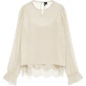 Vero Moda vmlalie ls lace top wvn 10352679 birch