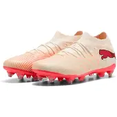Puma Future 9 Match IJzeren-Nop Voetbalschoenen (SG) Gebroken Wit Zwart Roze