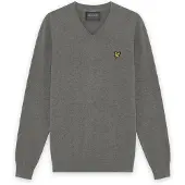Lyle & Scott Trui ' Golf V Neck Pullover ' grijs gemêleerd