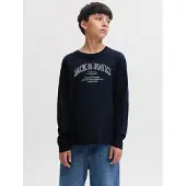 Jack & Jones Junior Shirt 'JJEDenver' crème / navy
