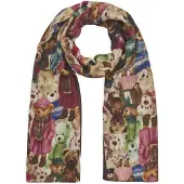 Codello Sjaal van 100% viscose met all-over motiefprint