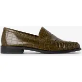 Sissy-Boy Groene Leren Loafers Met Croco | Maat: 39