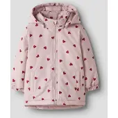 Name It Mini Tussenjas 'NMFMaxi' pastellila / karmijnrood