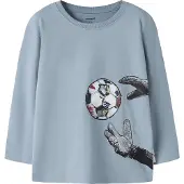 Name it Shirt 'NMMLeander' opaal / donkerblauw / wit