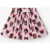 Sissy-Boy Lichtroze Rok Met Hondjes Print | Maat: 98-104