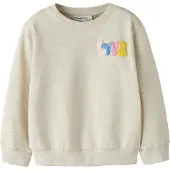 Name it Sweatshirt 'NMFLUKA' beige / geel / oranje / pink