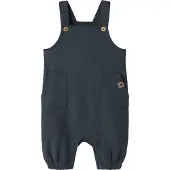 Name it BABY tuinbroek - donkerblauw Jongens Sweat Vierkante hals Effen - maat 68