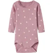Name it Rompertje/body 'NBFLAUREL' crème / groen / mauve