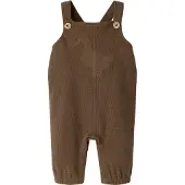Lil´ Atelier Baby Broeken Nbmnaffel Loose Sweat Overall Lil - Bruin - Maat 68