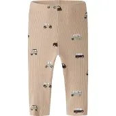 Name it BABY katoenen babybroek met print - lichtbruin Jongens Stretchkatoen - maat 56