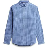 Tommy Hilfiger Overhemd blauw / enziaan / wit