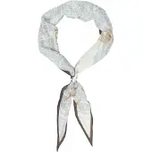 Comma Doek lichtblauw / zwart / wit