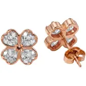 Purelei Oorbellen 'Cuore' rose-goud