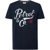 Petrol Industries Shirt zwart / wit