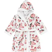 Chicco Badjas zalm roze / donkerrood / zwart / wit