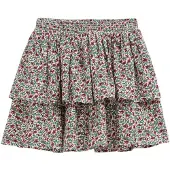We fashion Rok groen / rood / donkerrood / wit