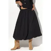 Busem Hoge Taille A-Lijn Midi Rok
