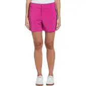 Original penguin Dames Zijkant Stripe Skort (Fuchsia Roze)