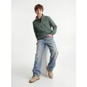 Jack & Jones JUNIOR sweater - groen Tekst - maat 164