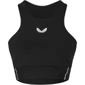Castore Dames/Dames Logo Sportbeha (Zwarte Kaviaar)