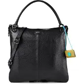 Gabs G14 Schoudertas Leder 35 cm met uitbreidingsplooi - Dames - nero