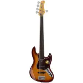 Sire Marcus Miller V7+ A5F Tobacco Sunburst fretloze 5-snarige elektrische basgitaar