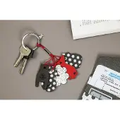 Vacavaliente - Sleutelhanger Lucky (by Paola Navone) - Gerecycled Leer - Grijs