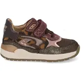Shoesme suède sneakers - donkerbruin/donkerpaars - maat 24